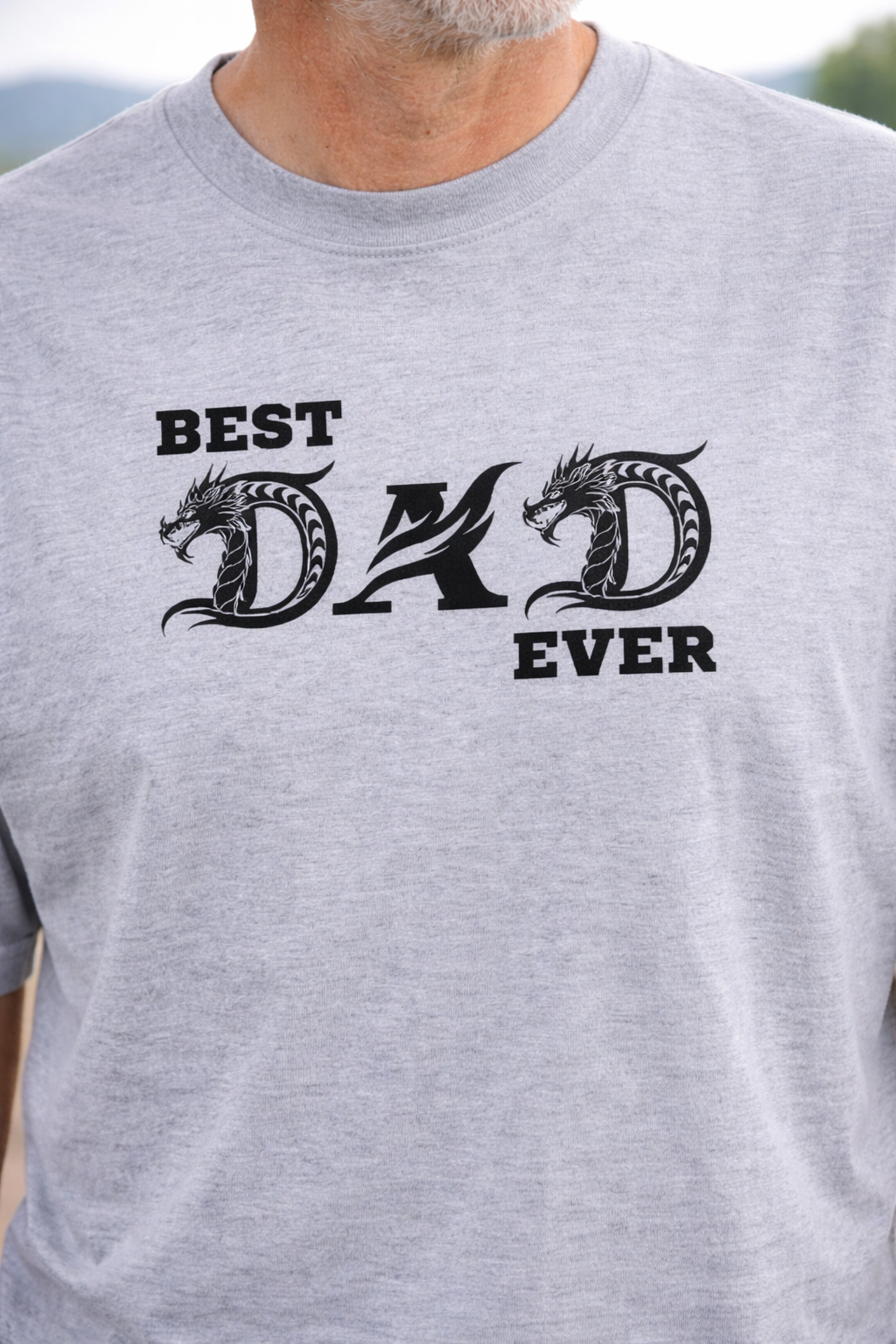 Best Dad Ever Print | Oversized T-Shirt | Nevo X