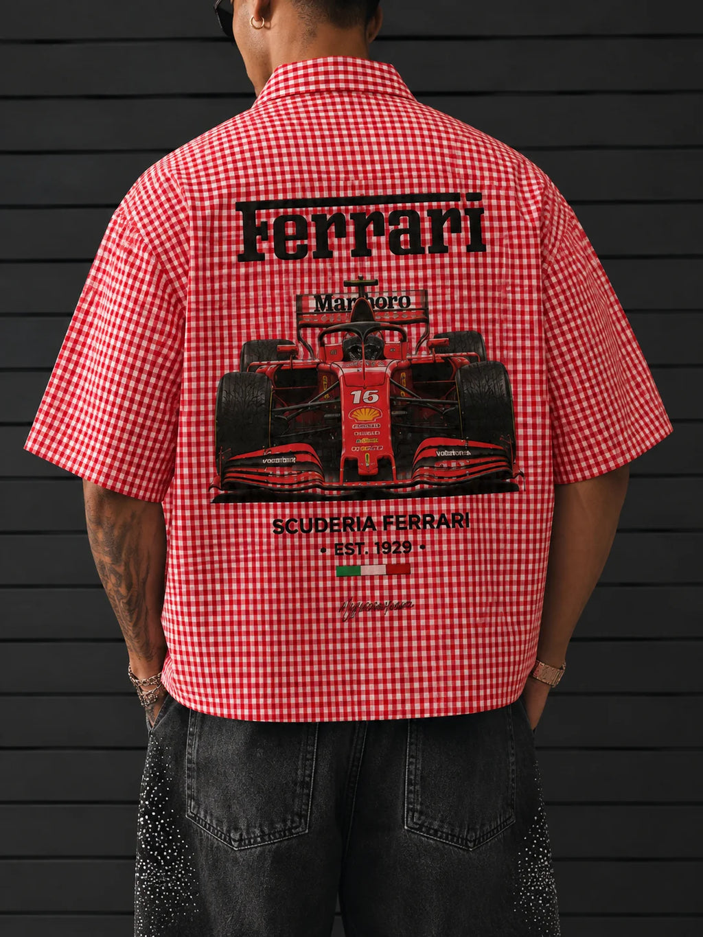 Ferrari Maranello Boxy Half Shirt