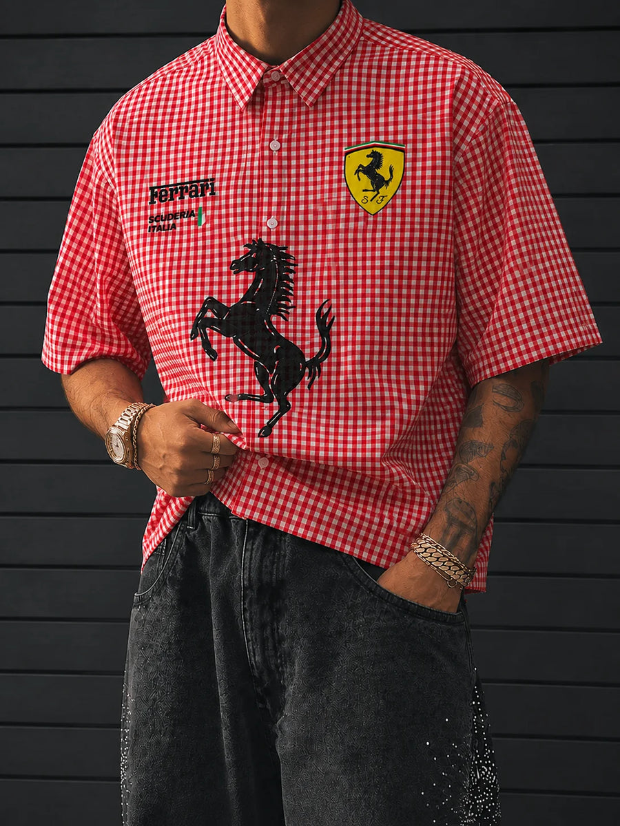 Ferrari Maranello Boxy Half Shirt