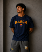 Barça Heritage Graphic T-Shirt – Navy Blue