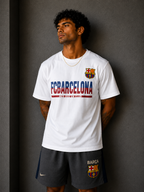 FC Barcelona Heritage Graphic T-Shirt – White