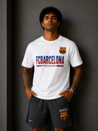 FC Barcelona Heritage Graphic T-Shirt – White