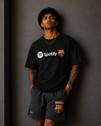 Barcelona Spotify Essential T-Shirt – Black