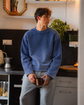 Azure Waffle Boxy Tee