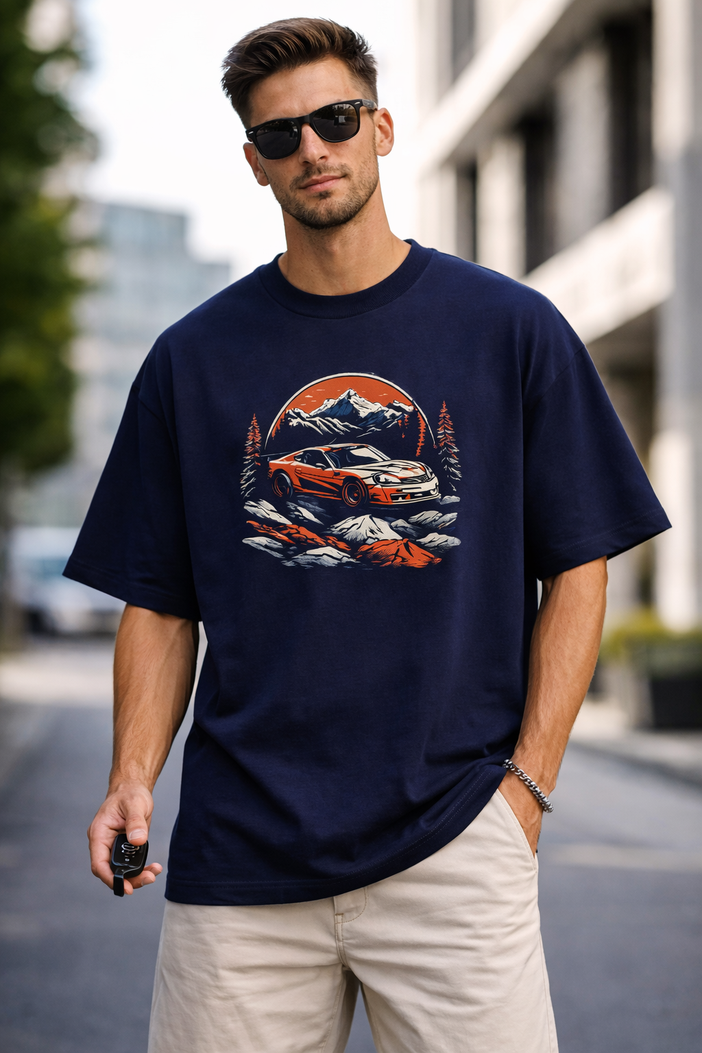 Alpine Drift Unisex Oversized Premium T-Shirt