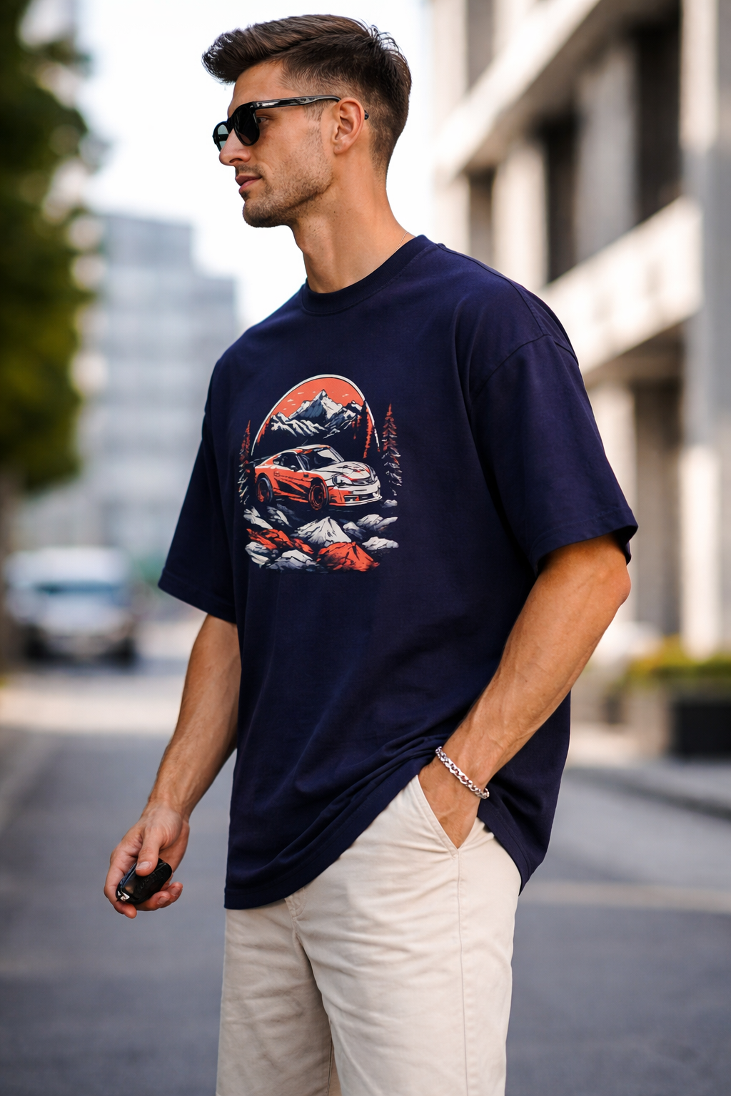 Alpine Drift Unisex Oversized Premium T-Shirt