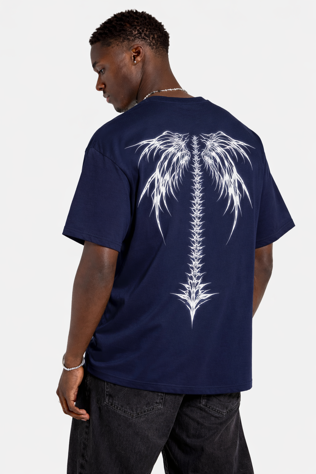 Spine Wing Graphic Oversized Tee | Nevo X