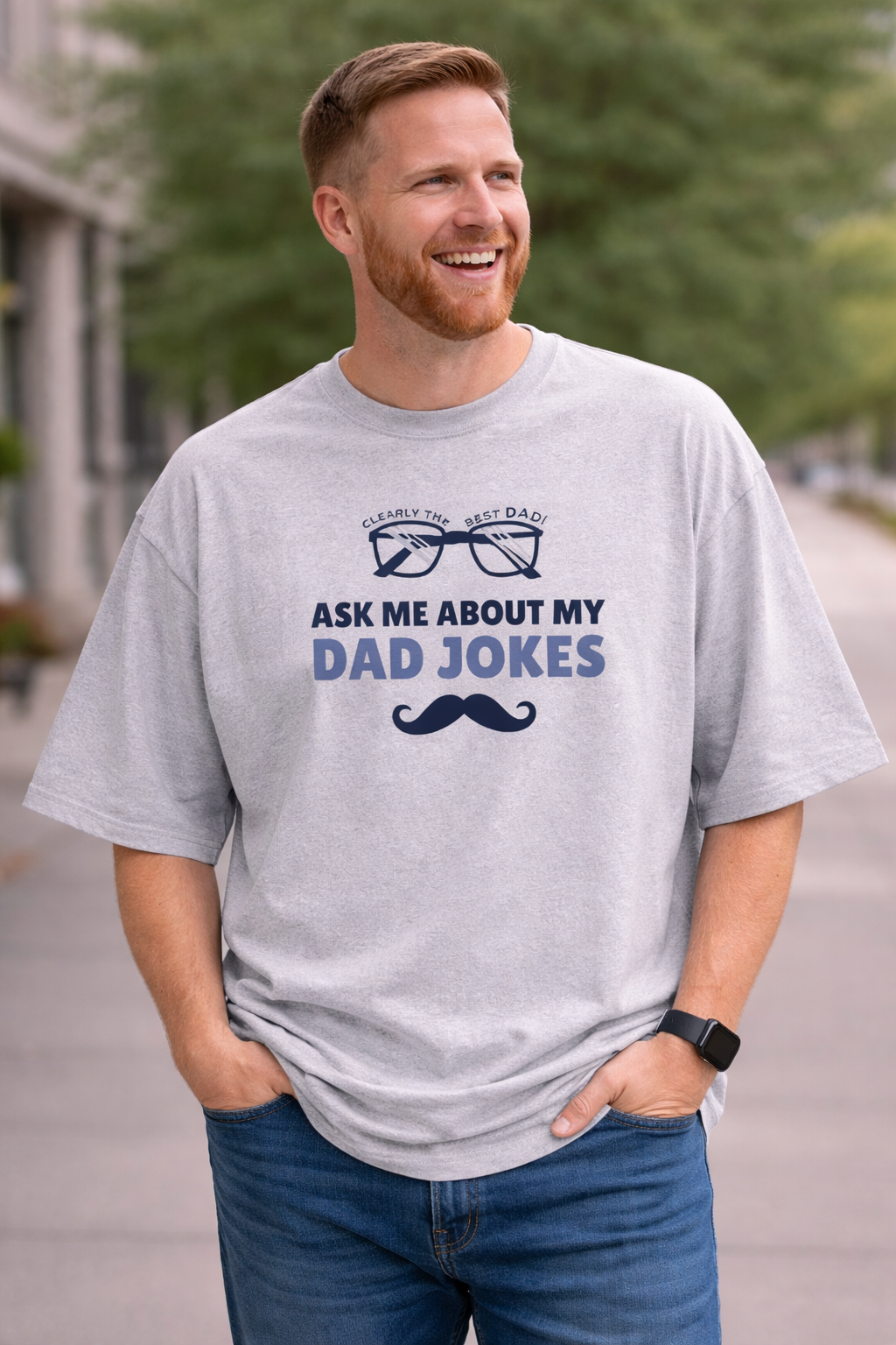 Dad Jokes Oversized T-Shirt | Nevo X