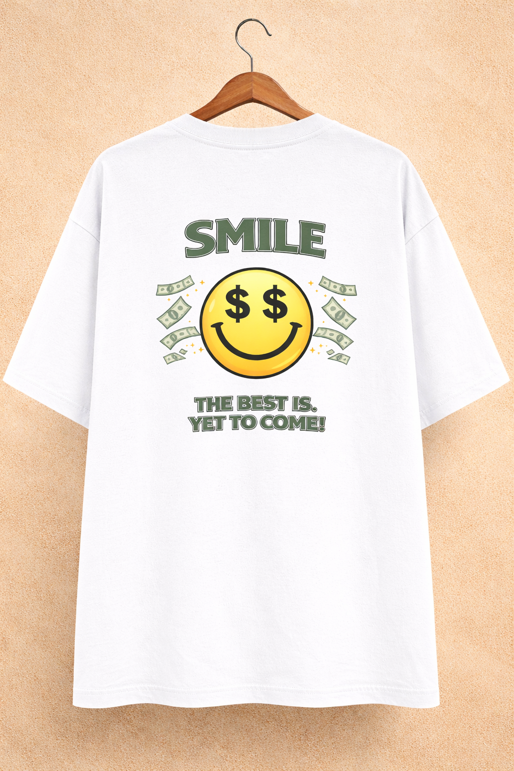 Smile Oversized Tee - Money Edition