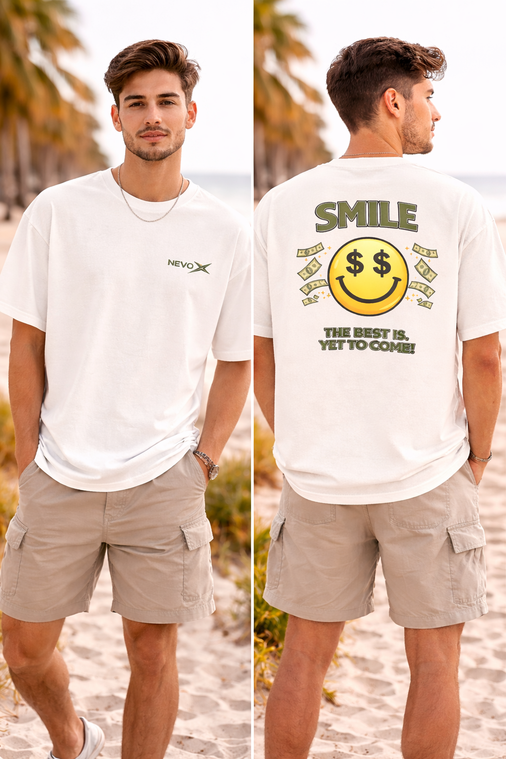Smile Oversized Tee - Money Edition