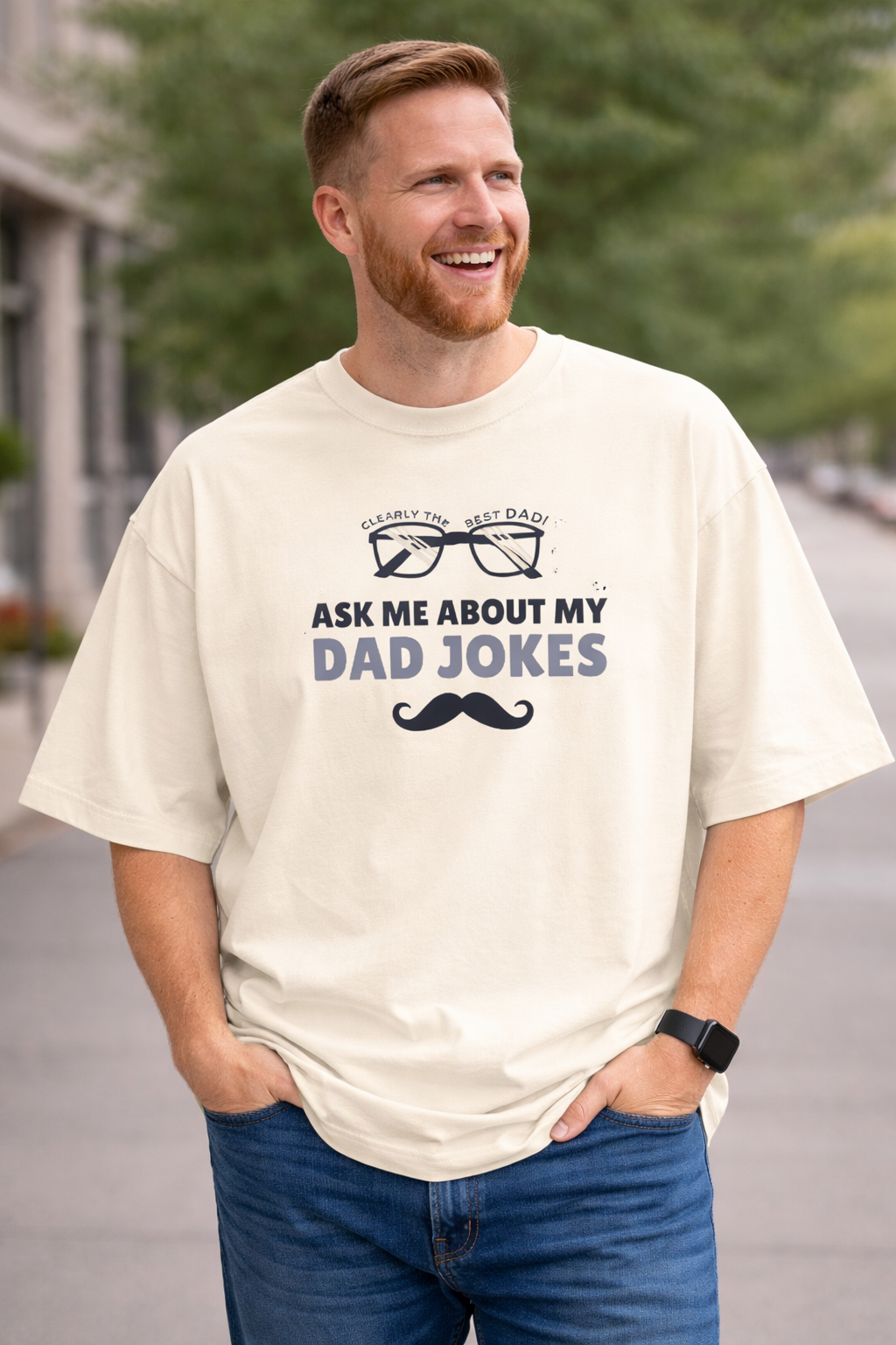 Dad Jokes Oversized T-Shirt | Nevo X