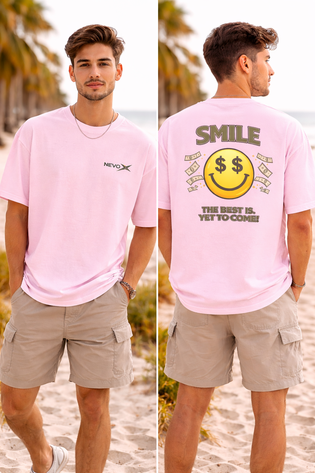 Smile Oversized Tee - Money Edition