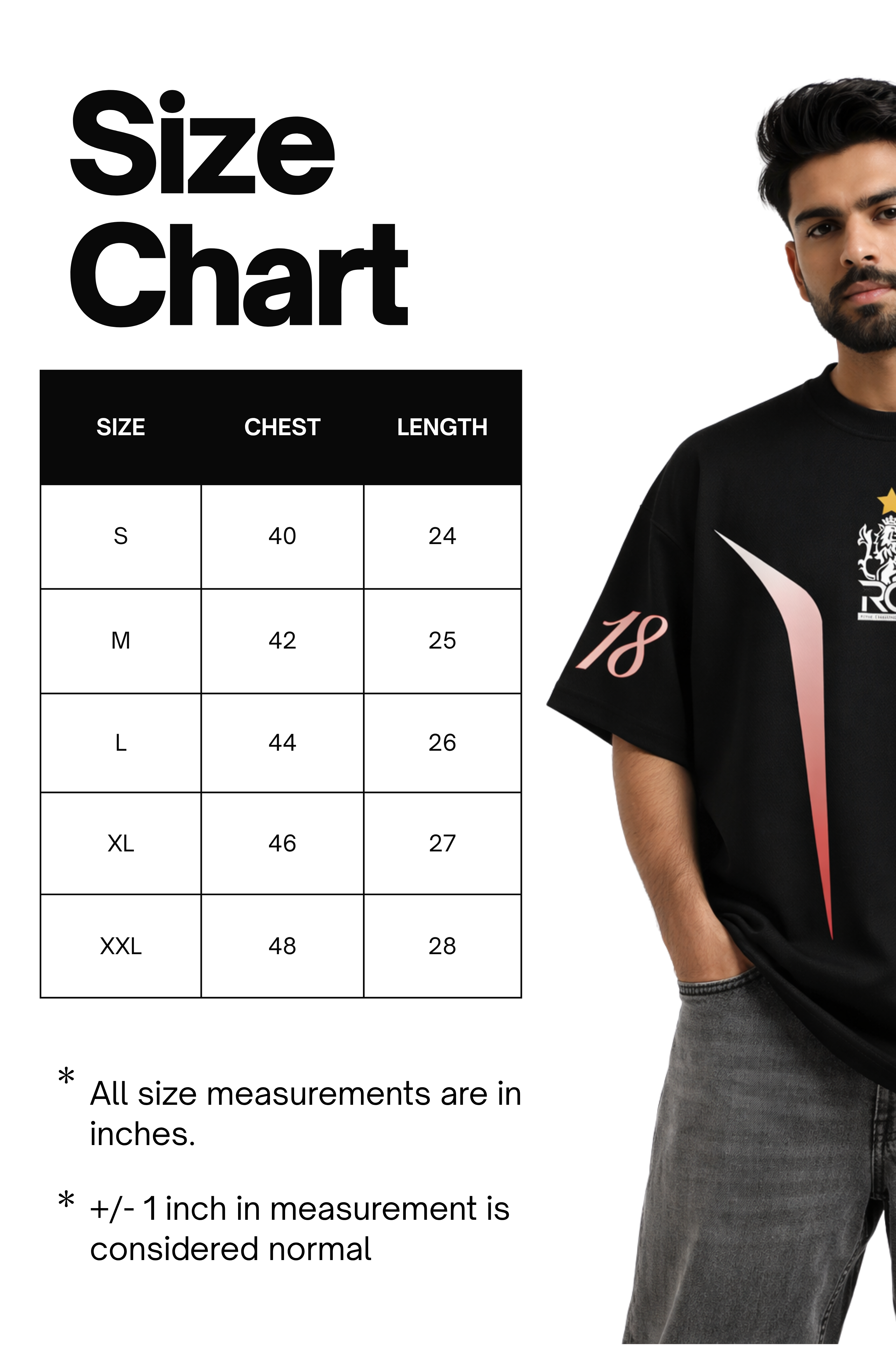 RCB Legacy Oversized Tee | Nevo X
