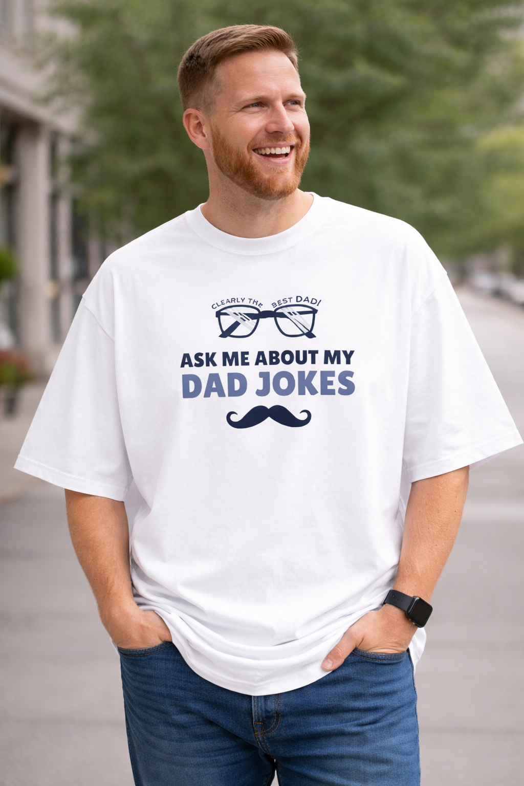 Dad Jokes Oversized T-Shirt | Nevo X