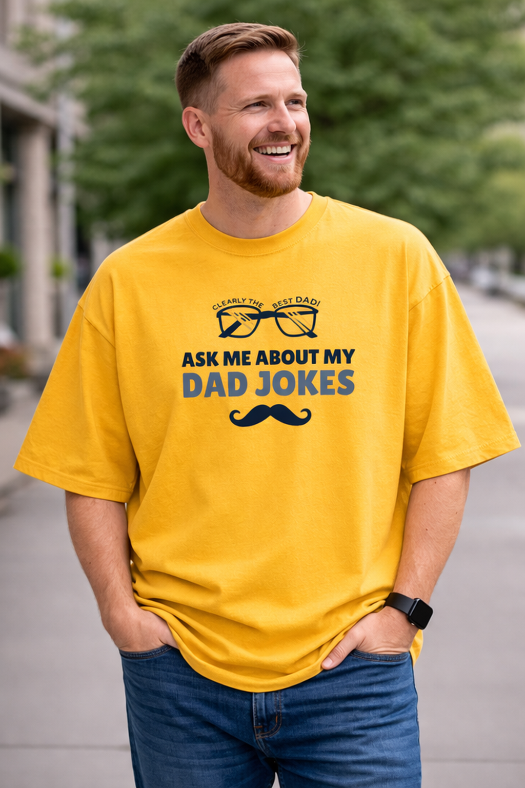 Dad Jokes Oversized T-Shirt | Nevo X