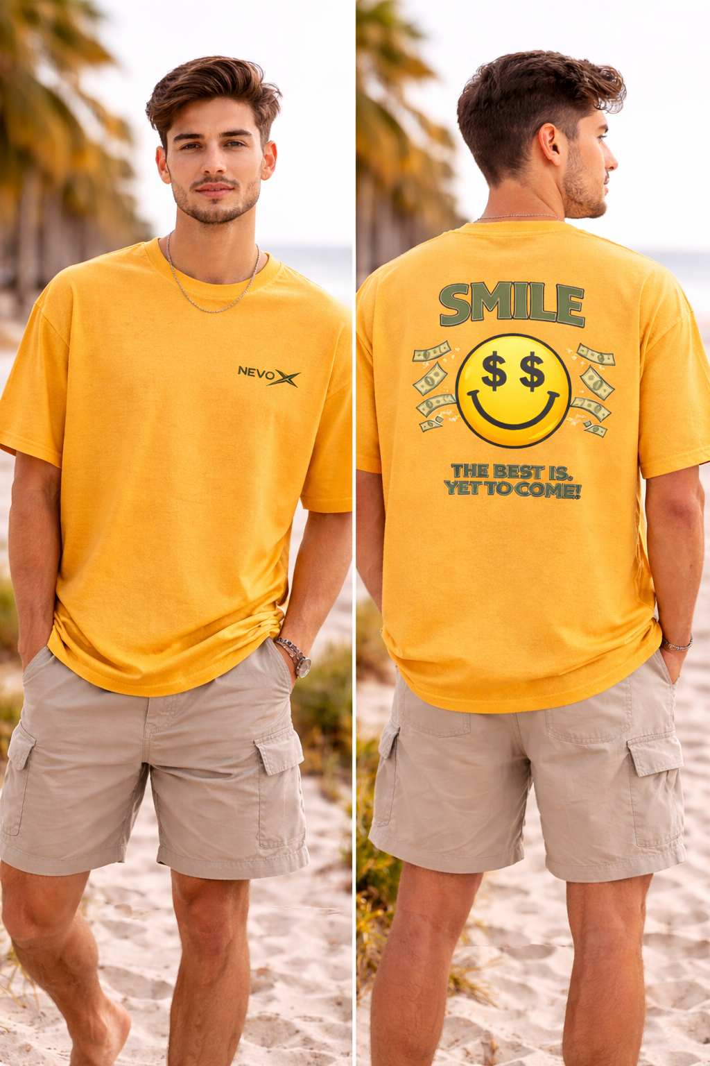 Smile Oversized Tee - Money Edition